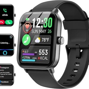 1.8″ Alexa‑Built‑in Fitness Smartwatch – IP68 Waterproof