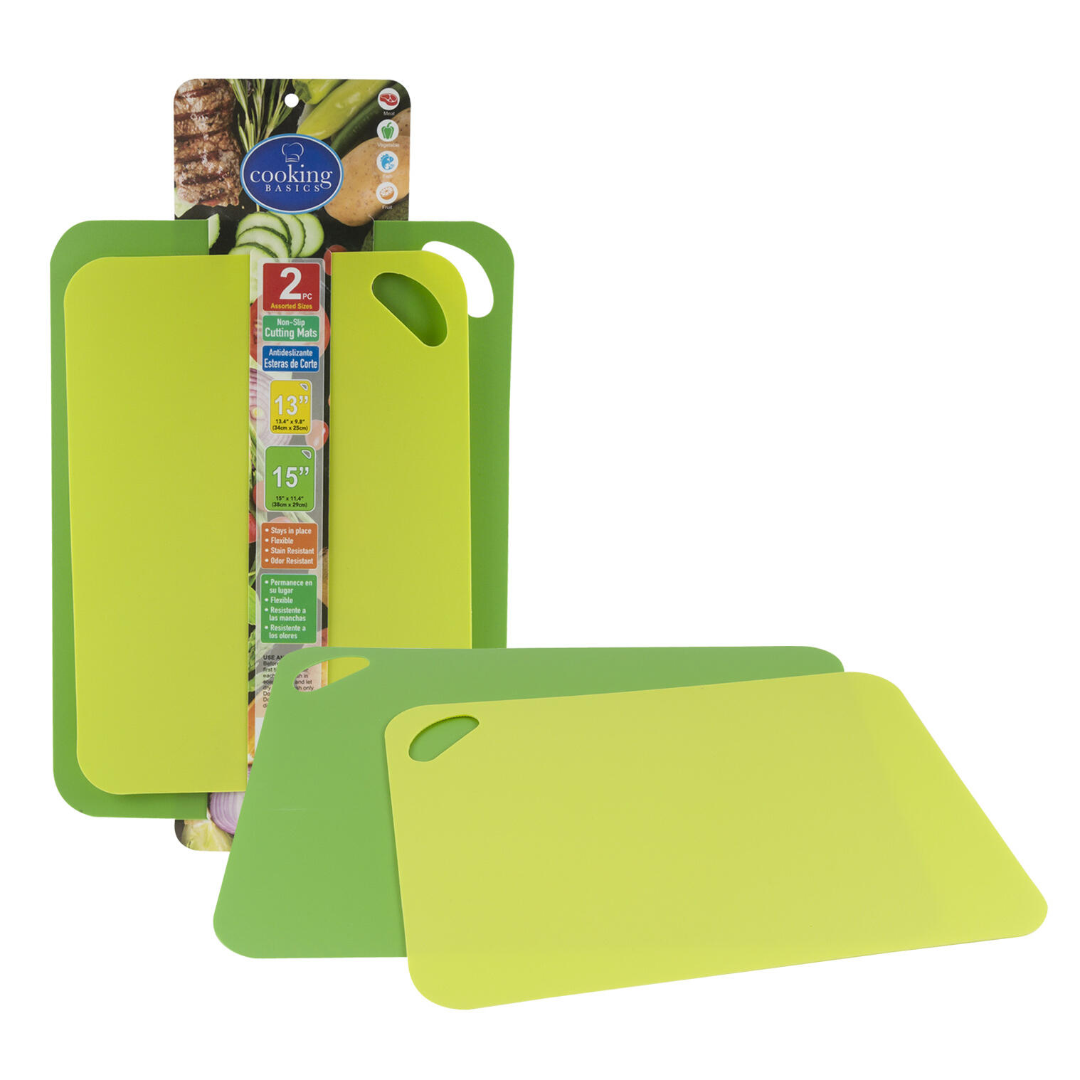 2pc Cutting Board Set- Assorted Sizes and Colors 1 2pc Cutting Board Set- Assorted Sizes and Colors 1