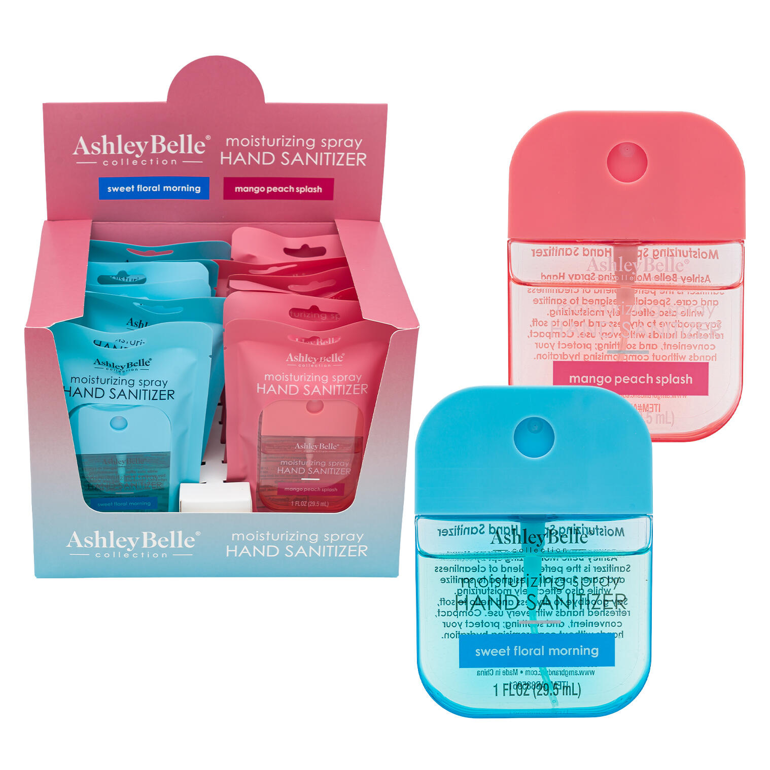 Ashley Belle Moisturizing Spray Hand Sanitizer 1oz, 1