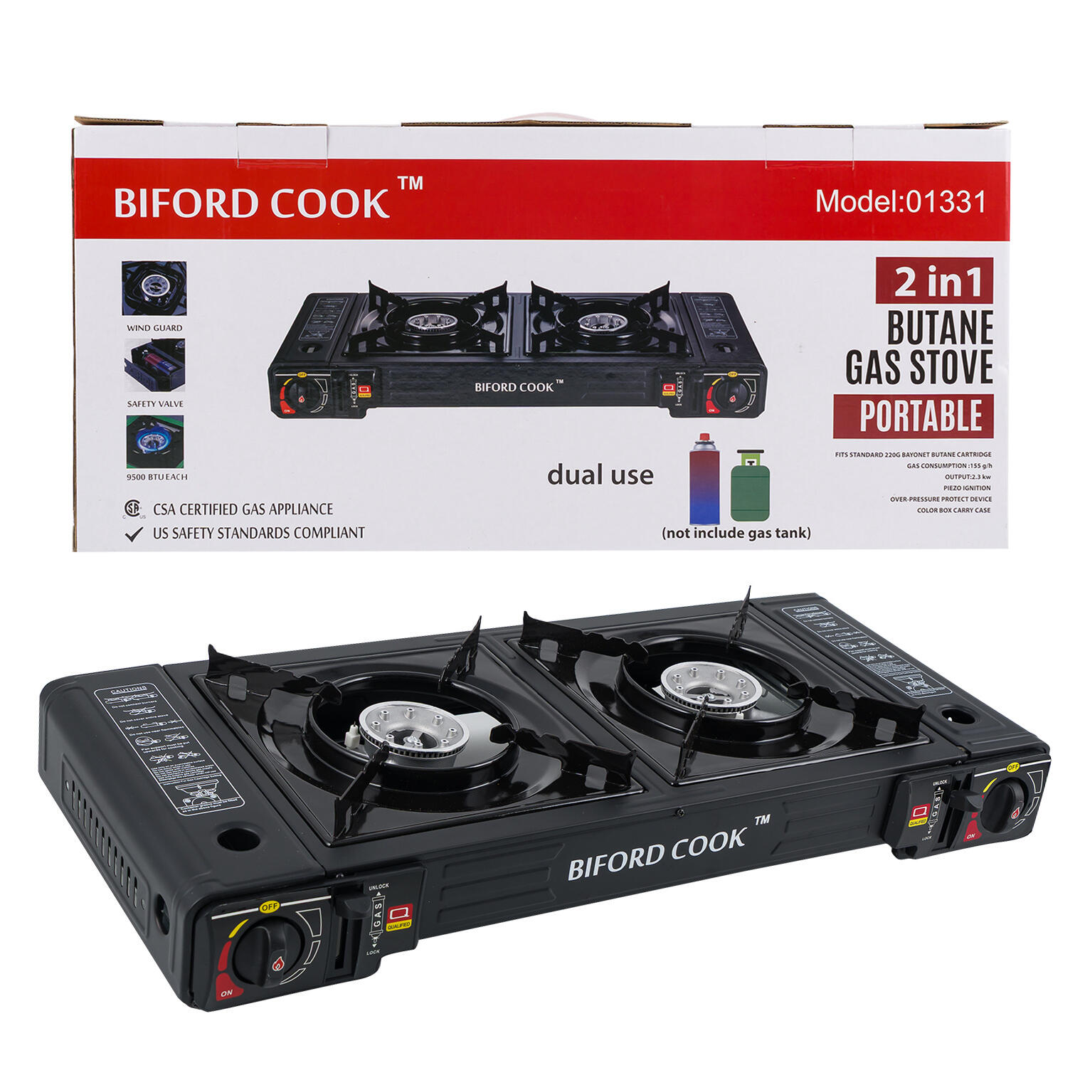 Biford Cook Portable 2 in 1 Butane Gas Dual Stove 1 - Copy Biford Cook Portable 2 in 1 Butane Gas Dual Stove 1 - Copy