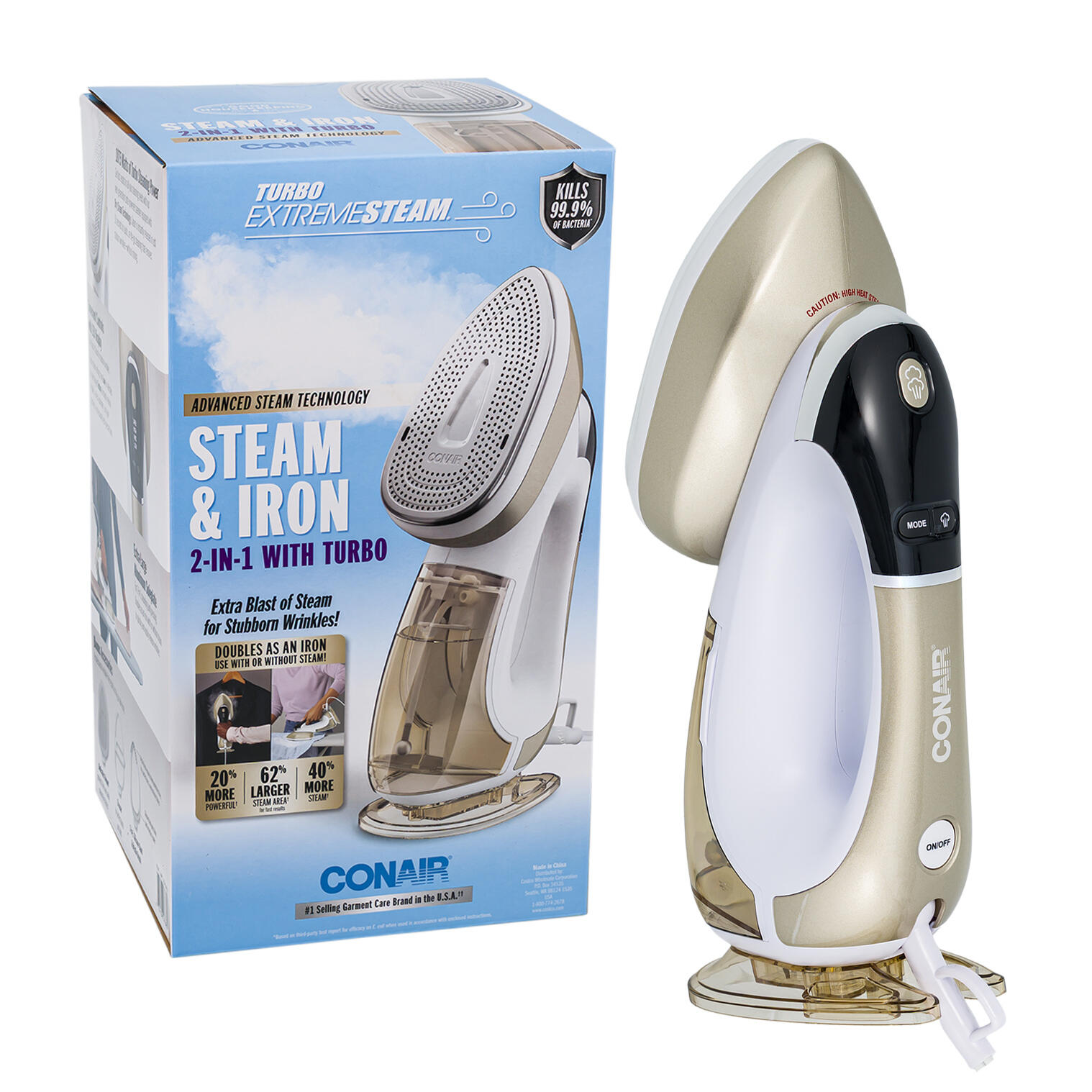 Conair ExtremeSteam 2-in-1 Handheld Steamer & Iron Conair ExtremeSteam 2-in-1 Handheld Steamer & Iron