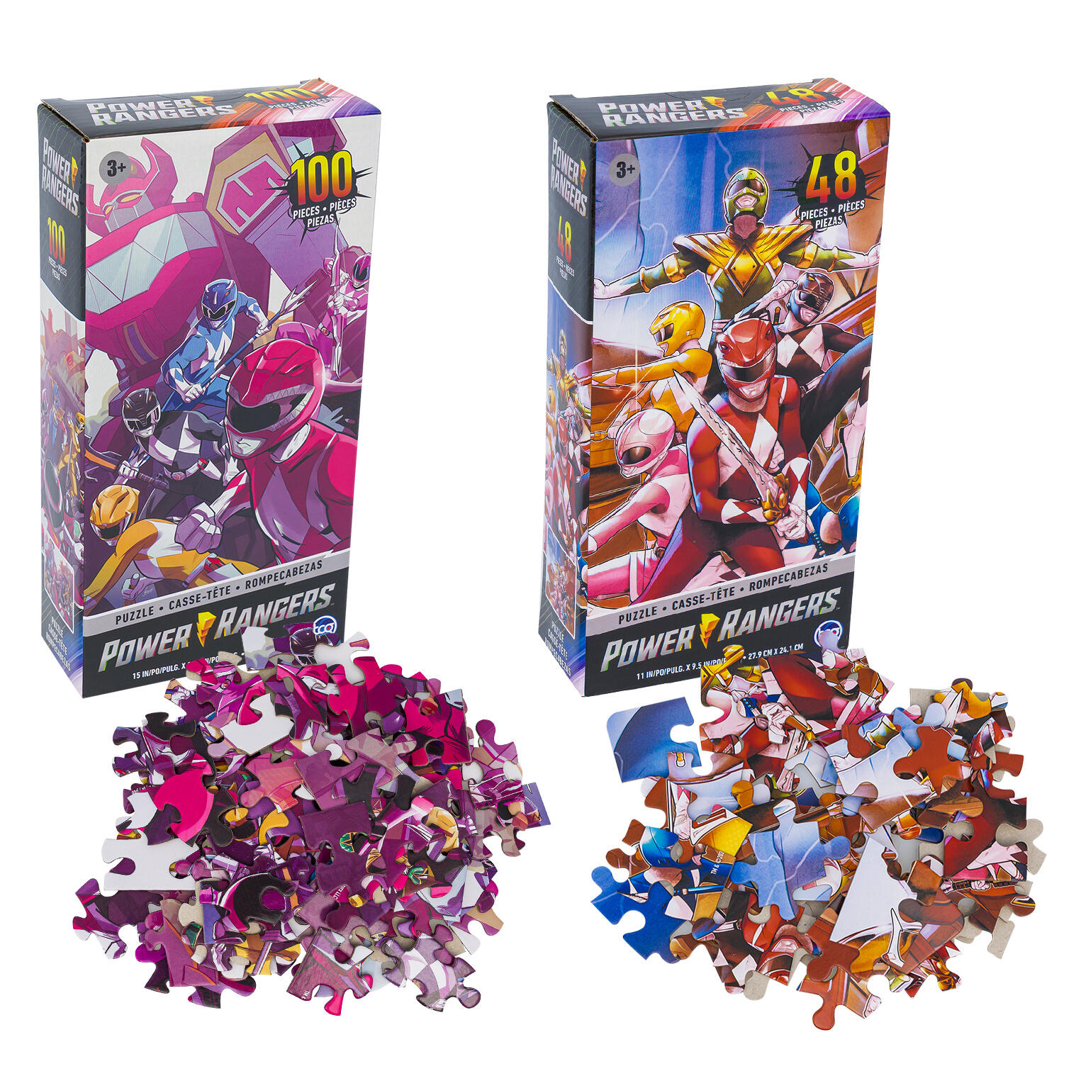 Power Rangers 48pc & 100pc Puzzle Set Assorted 1 Power Rangers 48pc & 100pc Puzzle Set Assorted 1