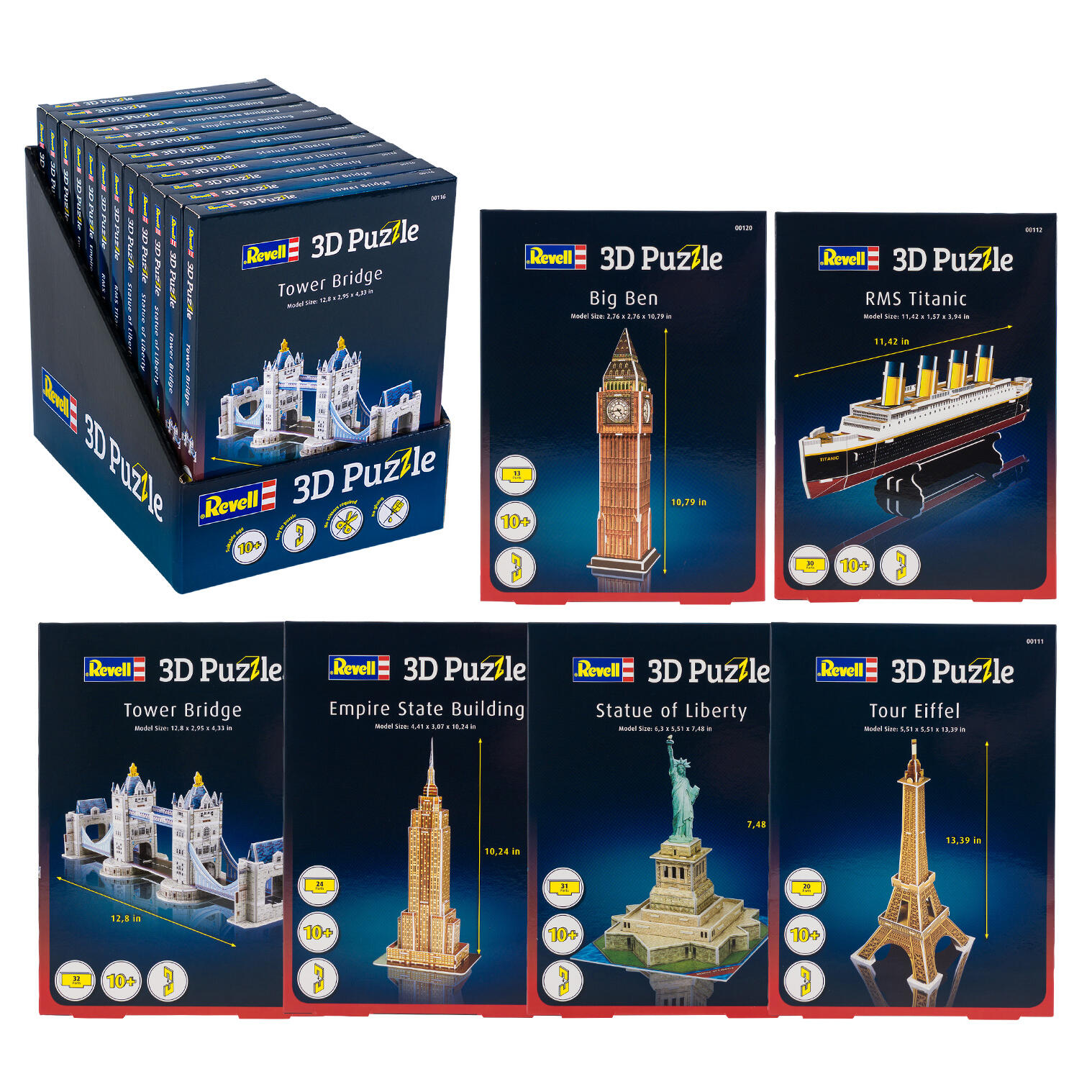 Revell Tower Bridge Small 3D Puzzle Model Kit 1 Revell Tower Bridge Small 3D Puzzle Model Kit 1
