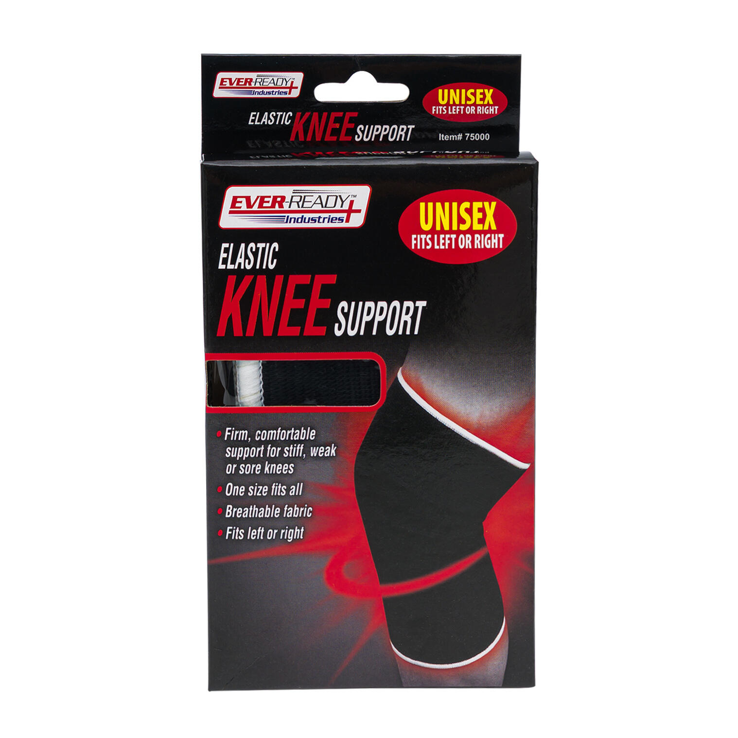 Unisex Elastic Knee Support - Flexible Fit for Left or Right Knee 1 Unisex Elastic Knee Support - Flexible Fit for Left or Right Knee 1