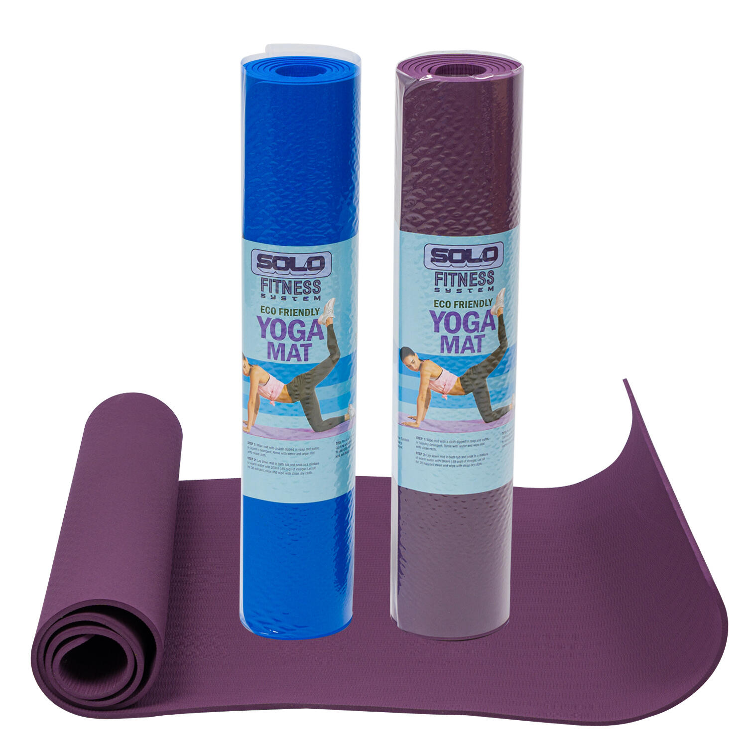 Yoga Mat- 24X72 Blue and Purple